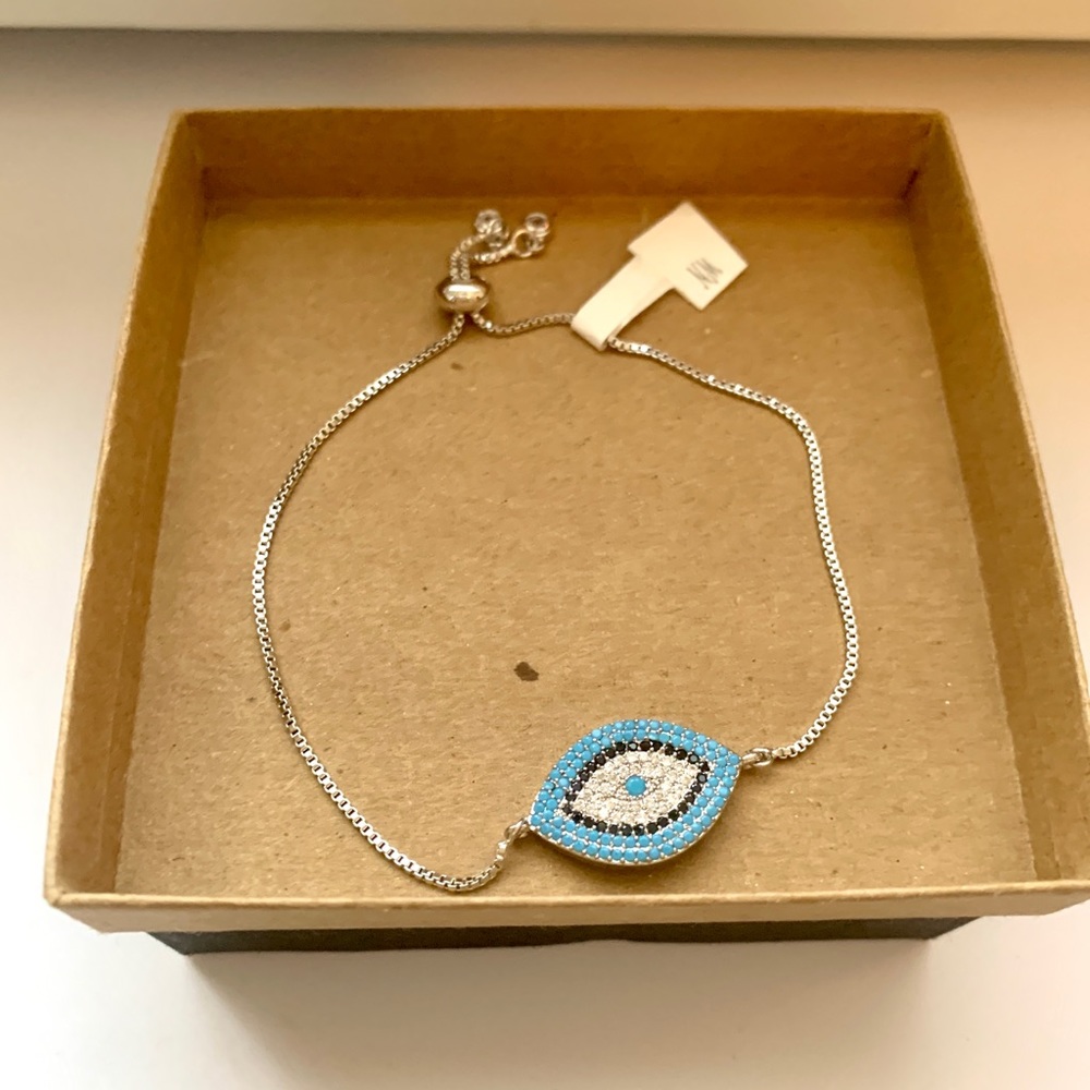 Diamond Evil Eye Bracelet